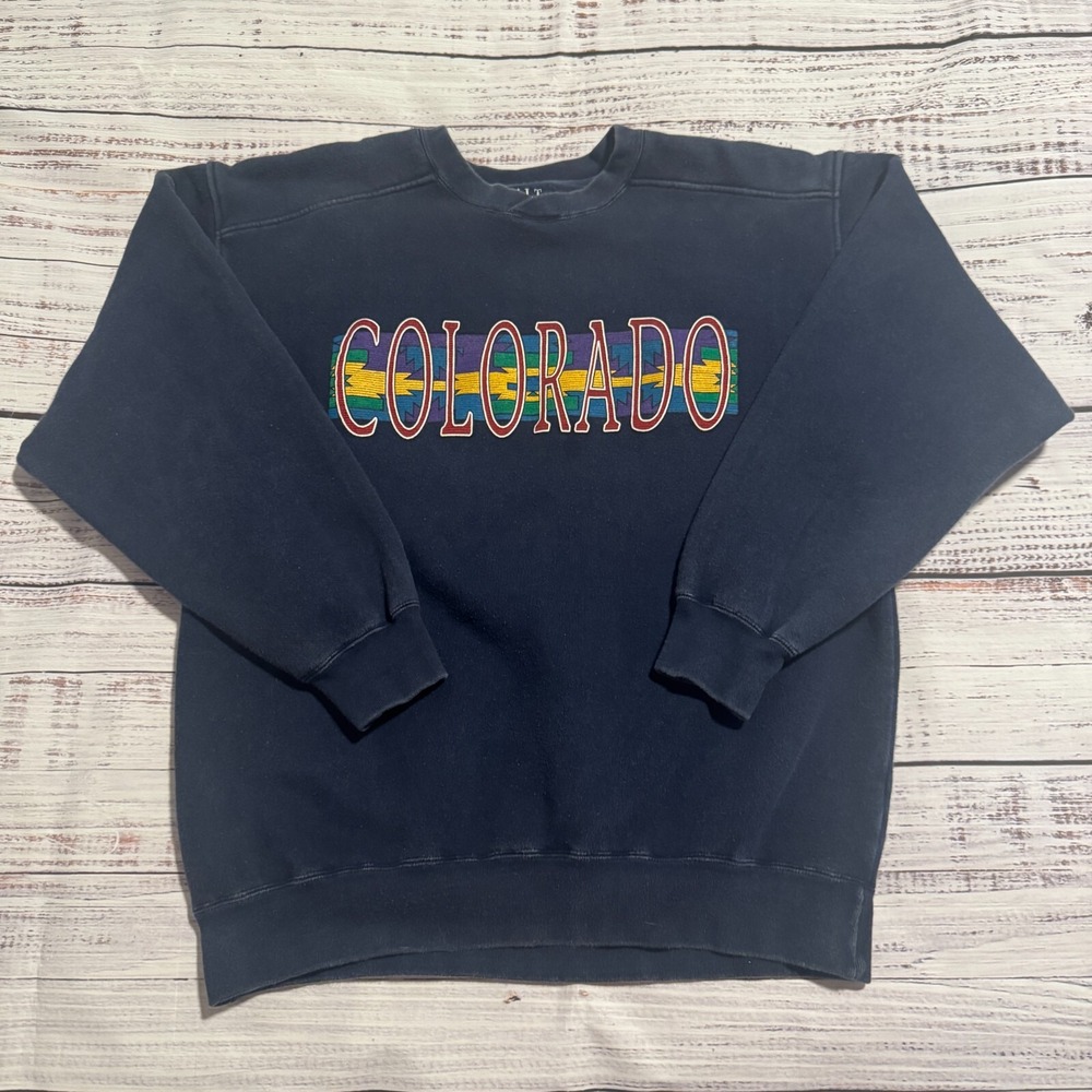 Vintage 90s‎ Colorado Crewneck Sweatshirt by Galt Crew Men's Size Large